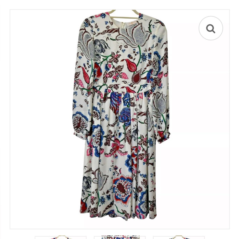 Tory Burch Multicolor Floral Silk Dress